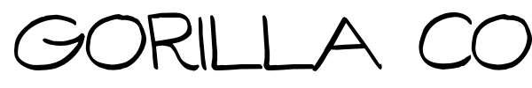 Gorilla Comix font preview